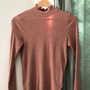 topshop pink turtleneck